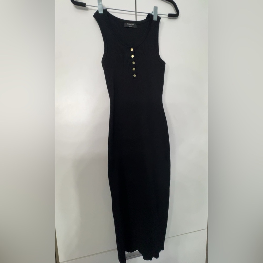 The Workshop Black Ribbed Top